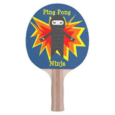 Ping Pong Ninja Paddle Zazzle Com Ping Pong Pong Paddle Gift