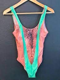 This Borat One Piece Swimsuit With Hairy Chest Is Sure To Turn Heads At The  Beach