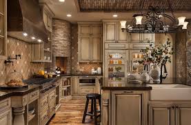 For a literal theme paint a faux finish to look like stone blocks. 25 Fabulous Kitchens Showcasing Warm And Cozy Fireplaces Tuscany Kitchen Tuscan Kitchen Design Tuscan Kitchen