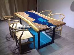 Solid Wood Dining Table Glass Inlaid Dinning Table Raw Wood Slab With Glass Inlay Photo Detailed About Solid Wood Dining Glass Dining Table Dining Table Table