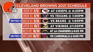 Kansas city chiefs schedule information. Here S The 2021 Browns Season Schedule