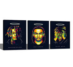 Unique juice world posters designed and sold by artists. Decorative Painting Modern Prints Juice Wrld Pop Smoke Xxxtentacion Rapper Hip Hop Music Poster Wall Art Artwork Decor Painting Living Room Pictures Hd 3p No Frame Wish