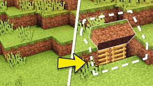 For pocket edition , mcpe , xboxone , xbox360 , ps , ps3 , ps4. Minecraft How To Build An Easy Survival Secret Base Tutorial Hidden House Youtube