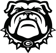 Black And White Bulldog Logo Georgia Bulldogs Bulldog Bulldog Georgia Bulldogs Vinyl