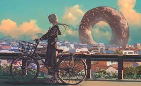 We have a massive amount of desktop and mobile if you're looking for the best anime boy wallpaper then wallpapertag is the place to be. 20 Anime Bike Iphone Wallpaper Wallpaper 4k Anime Original Bike City Long Hair Artwork Download Ani Anime Scenery Wallpaper Anime Wallpaper Art Wallpaper