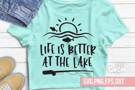 Caluya design | free svg. Summer Life Is Better At The Lake Svg Graphic By Babygnom Creative Fabrica