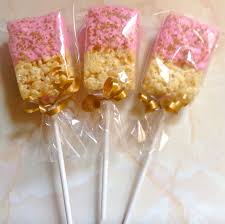 Pink With Gold Sprinkles Rice Crispy Treats Crispy Treats Rice Crispy Treats Gold Sprinkles 20 creative twists on rice krispies treats.