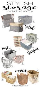 Looking For Stylish Storage These Baskets And Bins Are Perfect For Organizing Sorting And Stylish Storage Baskets Blanket Storage Basket Closet Storage Bins