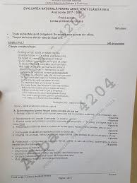 Evaluare naţională 2017 subiecte română. Subiecte Simulare Evaluare NaÈ›ionalÄƒ Edu Ro Ce A Picat La Matematica Anul Trecut Antena 1