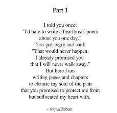 Najwa Zebian Love Heartbreak Letting Go Quotes Najwa Zebian Quotes Letting Go Quotes Heartbreak Poems