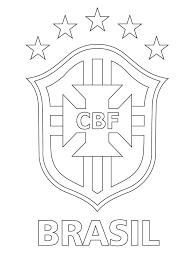 Flag coloring at colorings to and color, brazil flag coloring at colorings to and color, colouring book of flags central and south america. Logo Of Brazilian Football Confederation Coloring Page Free Printable Coloring Pages For Kids