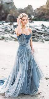 21 Adorable Blue Wedding Dresses For Romantic Celebration Blue Wedding Dresses Dresses Amazing Wedding Dress