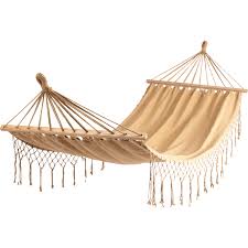 Hamac En Coton Beige Nefle 1 Personne Calvi Transat Chilienne Et Hamac Hamac Nefles Fauteuil Suspendu