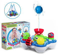 Baby washcloths are sized just right for little ones, so it's worth keeping a significant stash on hand alongside your hooded baby bath towels. Amazon Com Baby Bath Toys For Kids Whale Island Bathtub Toys Best Baby Bath Toy Set Bathtime Fun Tub Toys Water Baby Bath Toys Bathtub Toys Bath Toys