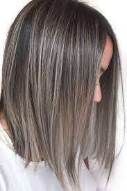 Silver Highlights Silver Foilayage Balayage Grey Hair Grey Balayage Hair Styles Brown Hair Balayage Colored Hair Tips