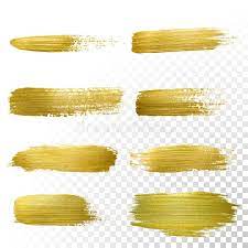 Vector Gold Paint Smear Stroke Stain Set Abstract Gold Glittering Textured Art Spon Smear Stroke Stain Gold Paint Rose Gold Brushes Glitter Pictures