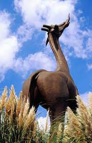 Giraffe Sculpture At Entrance To Dallas Zoo Dallas Zoo Giraffe Zoo