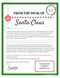 Free printable letter & envelope to and from santa claus templates ⭐ download and print for free! Letters To And From Santa Free Printables Simply September