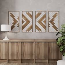 Native Pattern Wood Wall Art Set Large Wooden Wall Art Etsy Wood Wall Art Rustic Wood Wall Art Wooden Wall Art