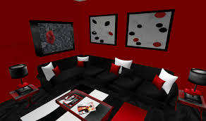 Decoration Excellent Red Black White Room Modesty Decorating Red Black White Room Black And Red Living Room Red Furniture Living Room Red Living Room Set