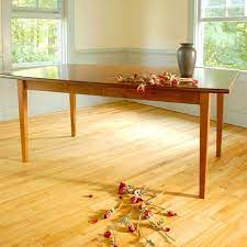 This timeless dining table features the clean lines of shaker design with square tapered legs. Shaker Dining Tables Vermont Woods Studios