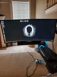 The alienware aw3418dw is the fastest gaming monitor with a 21:9 ultrawide aspect ratio on the market today, with an overclocked refresh rate of 120hz. Mounted A Soundbar Onto My Aw3418dw Ultrawidemasterrace