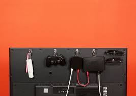 Hang Your Tech Out Of Sight On The Back Of Your Tv I Could Use This For My Router And Blu Ray Diy Hide Tv Cords Hide Cable Box Hide Tv Cords