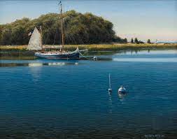 The Blue Boat Painting By Joseph Mcgurl Primarily known for its strong stable of living academic realists; the blue boat by joseph mcgurl
