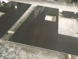 Dark grey quartz kitchen countertops/kitchen works tops. China Fg334 Dark Grey Artificial Quartz Countertops For Kitchen Projects China Artificial Quartz Countertops Quartz Countertops