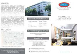 The hospital also offers a range of diagnostic packages for the benefit of patients. Assalam Dan Salam Specialist Hospital Kuala Terengganu Facebook