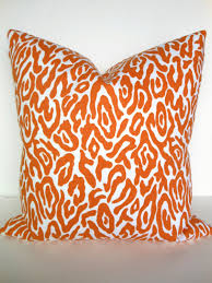 * inside seams are serged to prevent. Orange Pillow Covers 18x18 Decorative Throw Pillows Animal Copper Throw Pillow Cover Orange Leopard Pillow Home And Living Orange Pillows Fall Pillows Pillows