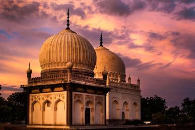 The Regal Domes of the Qutb Shahi Necropolis, AI generated