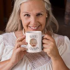 Personalized Grandma Mug: Baby Photo Gift, Mother's Day Coffee Mug