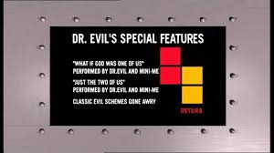 Here's the order:1.new line home entertainment infinifilm logo2.dvd menu3.mpaa rating screen4.aspect ratio screen5.new lin. Austin Powers The Spy Who Shagged Me Easter Egg Dr Evil S Special Features Hidden Menu