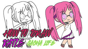Here we have free printable gacha life coloring pages. How To Draw Katie Gacha Life Gachaverse By Kids Playground How To Draw Cartoons