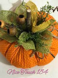 Fabric Pumpkin Fall Halloween Crafts Fall Crafts Diy Fall Crafts
