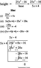 Then you can use the formula for the area of a parallelogram to find that missing measurement! The Base Of A Parallelogram Is 5x 4 Find Its Height If The Area Is 25x 2 16 Sarthaks Econnect Largest Online Education Community