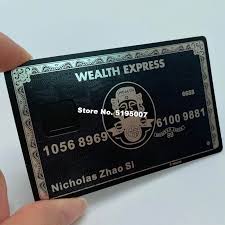 Check out the best cards offered by our partner american express to. Laser Cut Premium Custom Magnetic Stripe Membership American Express Black Metal Credit Card Business Cards Aliexpress