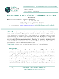 Teacher application form provides you with the candidate's personal and contact information, background information, teaching experience, narrative responses with an agreement area that will be signed digitally by the candidate. Pdf Selection Process Of Teaching Faculties In Tribhuvan University Nepal