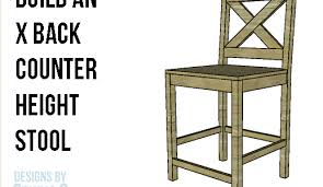 Diy Furniture Plans To Build X Back Counter Height Stools Counter Height Stools Diy Stool Diy Bar Stools