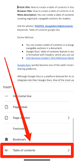 How do import bookmarks from edge to chrome? How To Make A Table Of Contents In Google Docs
