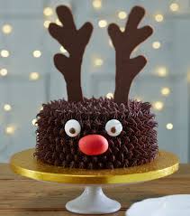 Whether you're planning a first birthday, a toddler's birthday, or a tween or teen's birthday, you've got to have a great cake at the center of it all. Rudolph Cake Christmas Cake Decorations Reindeer Cakes Christmas Baking