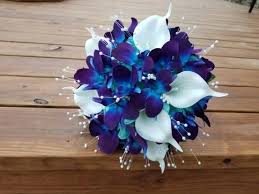 Maybe you would like to learn more about one of these? Galaxy Orchid Bouquet Purple Blue Turquoise Bridesmaids Etsy Small Bridal Bouquets Blue Orchid Wedding Blue Orchid Bouquet