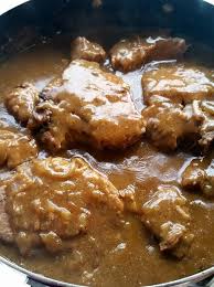 Just drop everything in your slow cooker and forget about it. Slow Cooker Pork Chops With Gravy A Wicked Whisk