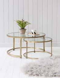 Coco Nesting Round Glass Coffee Tables Glass Coffee Table Decor Coffee Table Design Modern Round Glass Coffee Table