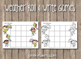 But therein lies the question; Weather Theme Prekinders