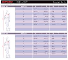 Spidi Size Chart