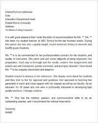 Teacher Letter Of Recommendation For Colleague Fresh Letter Of Re Mendation For A T In 2020 Teacher Letter Of Recommendation Letter To Teacher Letter Of Recommendation