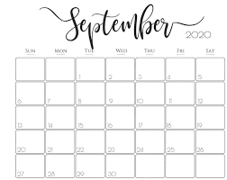 September 2020 Calendar With Holidays For Bank Employee Printable Calendar In 2020 September Calendar September Calendar Printable Calendar Printables