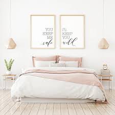 You Keep Me Safe I Ll Keep You Wild Printable Sign Set Minimalist Art Romance Master Bedroom Art Bedroom Wall Decor Bedroom Home Decor Bedroom Bedroom Decor
